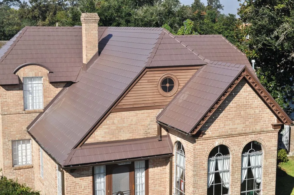 Centura steel shingle roof